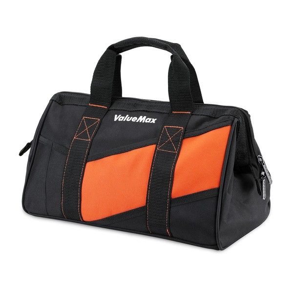 ValueMax 13-Inch Small Tool Bag, Wide Mouth Tool Bag with