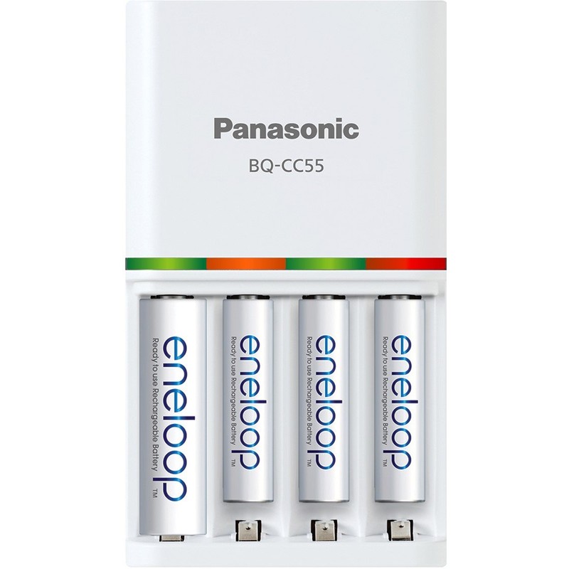 Panasonic K-KJ55MC84CZ Eneloop Power Pack; 8AA, 4AAA y batería Avanzada