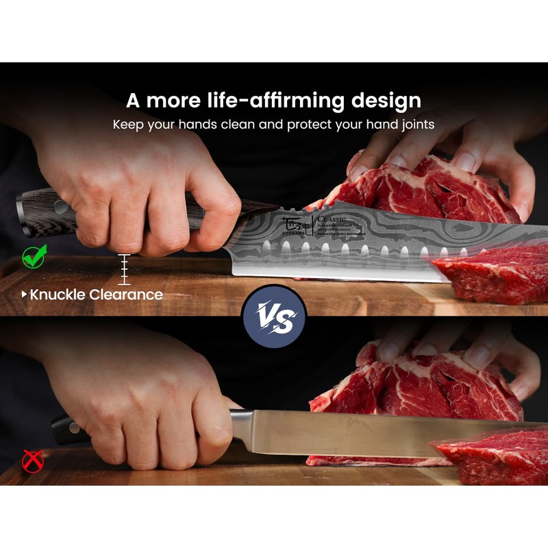 Brisket Slicing Knife, 12 Inch Carving Knife for Meat Cutting