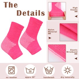 Zhanmai 3 Pair Kids Ankle Brace for Girls Compression Ankle Sleeve Support Knitted Children Elastic Youth Foot Arch Support Compression Sleeve Jogging Soccer Fitness Running Sports, 3 Colors (Medium)