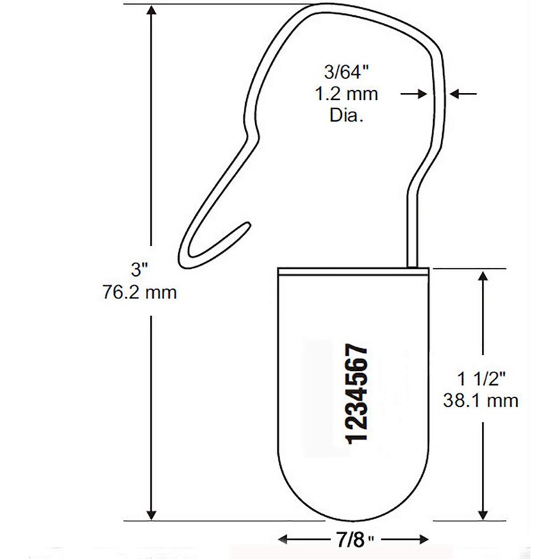 Plastic Wire Padlocks Numbered Security Seal Plastic Padlock Electric Meter