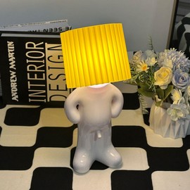 FSAON Funny Night Light,Shy Boy Desk Lamp,Creative LED Reading Light,Christmas Gifts for Men Women Boyfriend Girlfriend (Yellow)