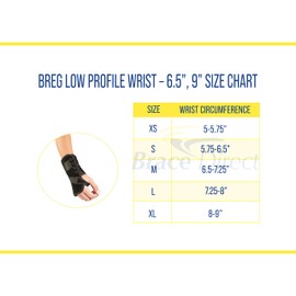 Breg Low Profile Wrist Brace 9” (Right Hand, X-Large)