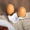 Gaolinci Egg Shape Porcelain Salt & Pepper Shakers, Salt Shaker