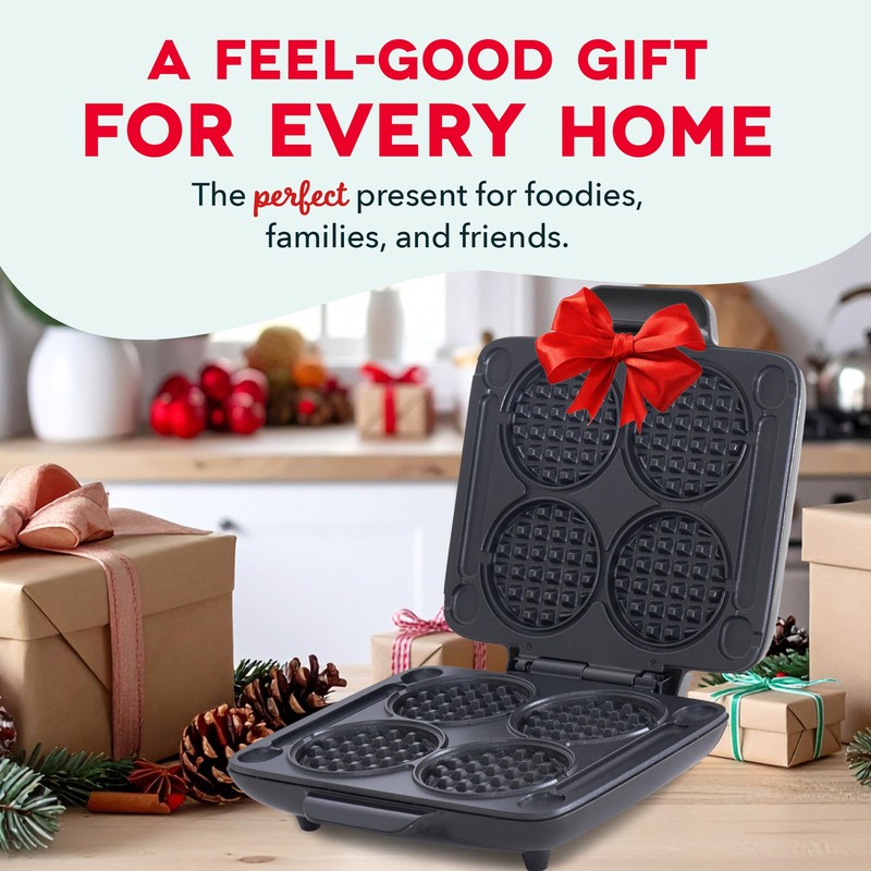 DASH Multi Mini Waffle Maker: Four Mini Waffles, Perfect for