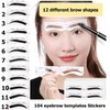 KARLOR Eyebrow Stencil Tool Set, 8 Eyebrow Stencils + 104
