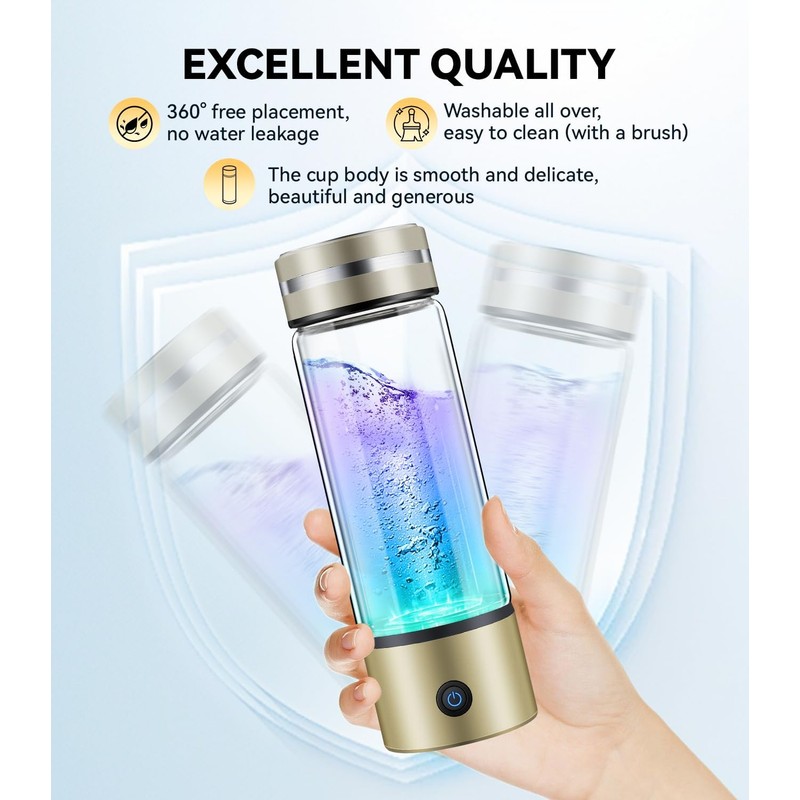IUHFSIFS 5.0 Upgrade Hydrogen Water Bottle generator【NO.1 8-Hour Hydrogen Lock】