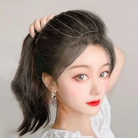 Mini Comb Pin Type Hair Volume Partial Wig SD230901 Wig Watch Natural Women's Wig Jeong (WFIQNNK) Dark Brown WFIQNNK / 미니 빗핀형 헤어볼륨 부분가발 SD230901 위그 시계 자연스러운 여성가발 정 (WFIQNNK) 흑갈색WFIQNNK