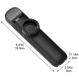 Kazoo Musical Instrument Small Lightweight Flute Plastic Kazoo Toy with Gift Box Great for Kids Accompaniment for Beginners and Elementary School Students (Black)