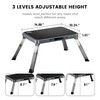 Height-Adjustable Step Stool with Anti-Slip Platform, Folding Step Stools for