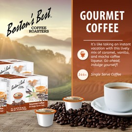 Boston’s Best - Jamaican Me Crazy Flavored Coffee, Delicious Gourmet Compatible with Keurig Coffee Maker, 1 Count (144 Single Serve Cups)