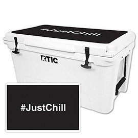 MightySkins Skin Compatible with RTIC 65 Cooler Lid (2016) – Just Chill 2 | Protective, Durable, and Unique Vinyl Decal wrap Cover | Easy to Apply, Remove, and Change Styles | Made in The USA