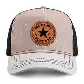 IORTY RTTY Dad Gifts from Daughter Son Dad Hat for Men Fathers Day Christmas Birthday Gifts Mens Hat for Dad from Kids Mens Trucker Hat Nude