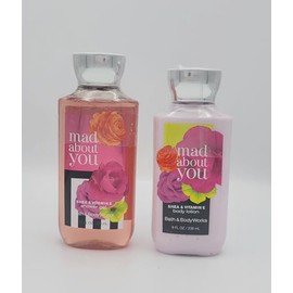 Mad About You Bath and Body 2 pc-Bundle Shea & Vitamin E Shower Gel, 10 fl oz, Body Lotion, 8 fl oz