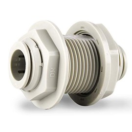 DMFIT Bulkhead Union 1/2" OD Acetal 5 Pack