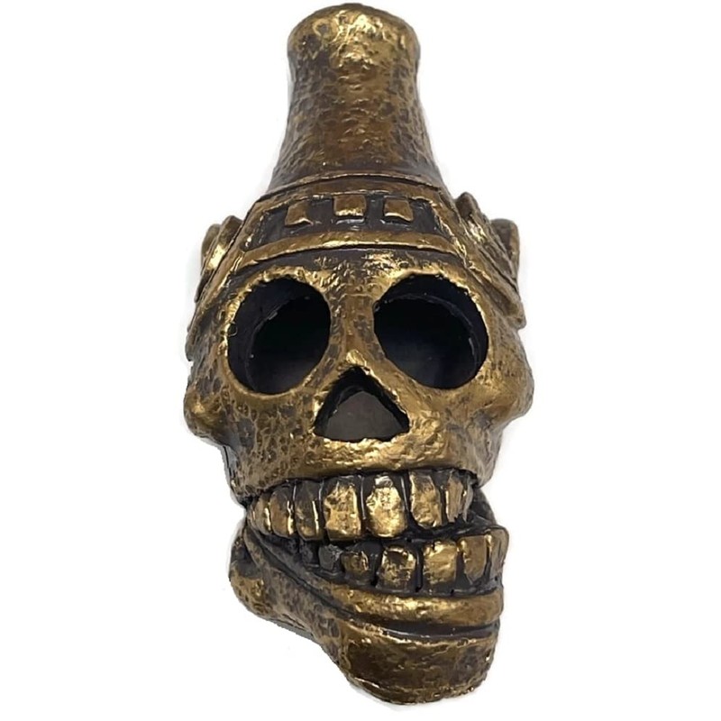 Ghostbusters Afterlife Aztec Death Skull Whistle Antique Gold Earthen Props