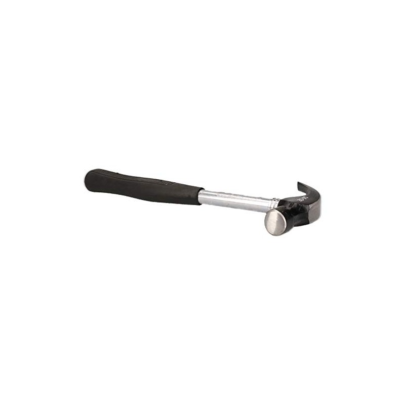 16Oz Curved Claw Hammer Tubular Handle Rubber Grip Nail Remover