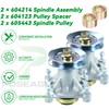 POSEAGLE 2 Pack 604214 Spindle Assembly with 605443 Spindle Pulley