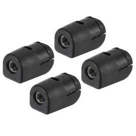 uxcell Gas Spring Strut M6 Joint Fitting Female Threaded Connectors Steel Black, 4Pcs