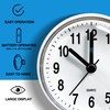 Betus Waterproof Bathroom Shower Clock with Large Suction Cup -