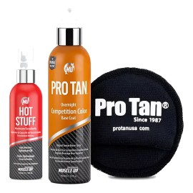 Pro Tan Overnight Bronceador Competencia 250 Ml + Hot Stuff