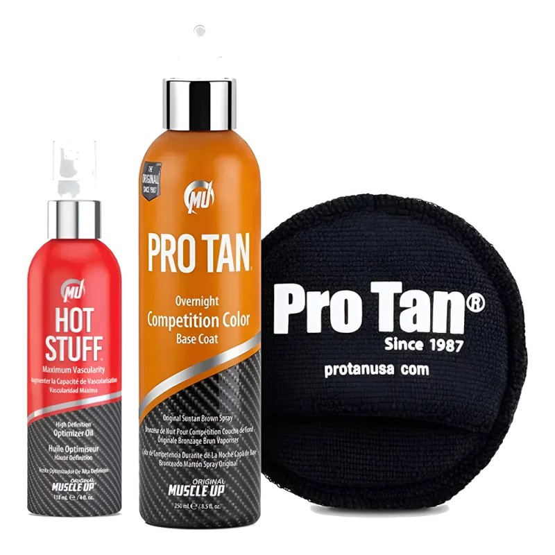 Pro Tan Overnight Bronceador Competencia 250 Ml + Hot Stuff