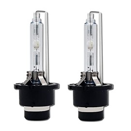 Eseastar D2S/D2R HID Xenon Headlamp Bulbs,35W Metal Stents Base Quality 6000K White,Pack of 2