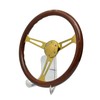 TIYPEOR 375 mm (14.8 inches) Wood Steering Wheel-Classic - ABS