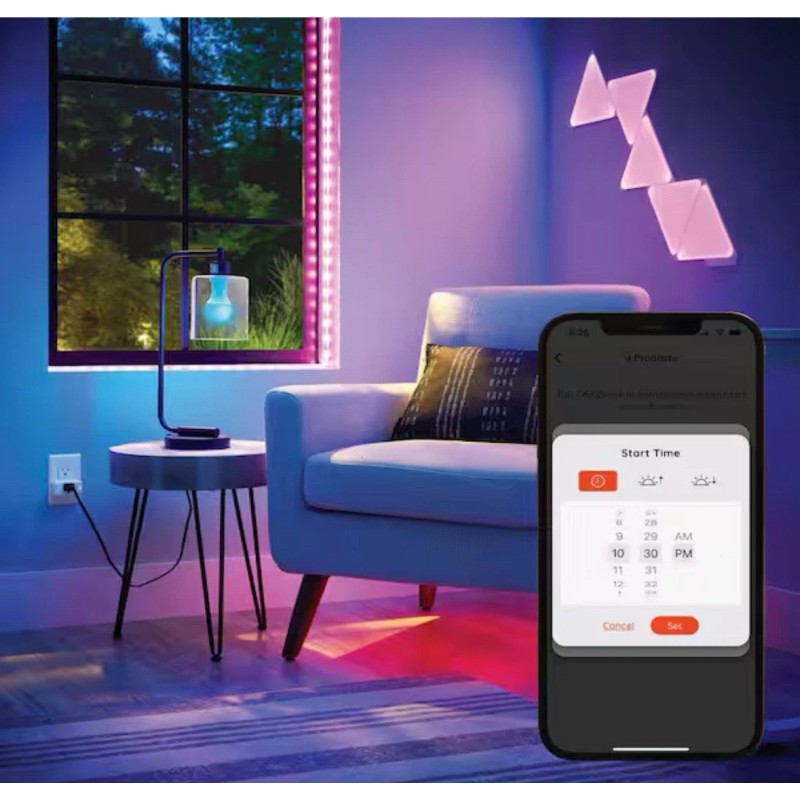 Ecosmart Hubspace Starter Kit 6.5" RGBWIC strip light, A19 Bulb,