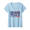 Womens Harris Walz 2024 Election President Harris Won 2024 V-Neck