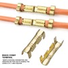 100 Pieces Butt Connectors Brass Wire Terminals Crimp Connector, Electrical
