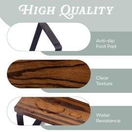 4 Tier Expandable Spice Rack Organizer (13.8” to 26”) Display Riser Stand, Kitchen Cabinet Countertop Pantry Coffee Bar Display Shelf for Spice, Liquor, Figure (2Pack-4Tier-Rustic Brown)