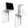 WILAOIYOOU Outlet Shelf, Bathroom Wall Holder with Built-in Cable Management,