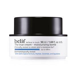 belif The true cream - moisturising bomb | Lightweight cream with peptide, ceramide & squalane, 48 hours hydration, restores skin barrier, firming, Korean skincare, Korean beauty (50ml)