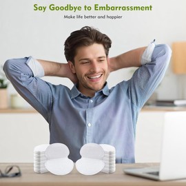 AORVYUI 120 Pieces Sweat Absorbing Armpit Absorbers for Men Women Sweat Absorbing Pads Armpit Protectors (120 Pieces 60 Pairs)