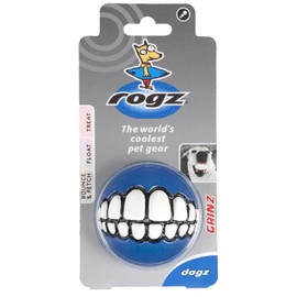 Rogz Fun Dog Treat Ball in various sizes and colors, Medium, Blue