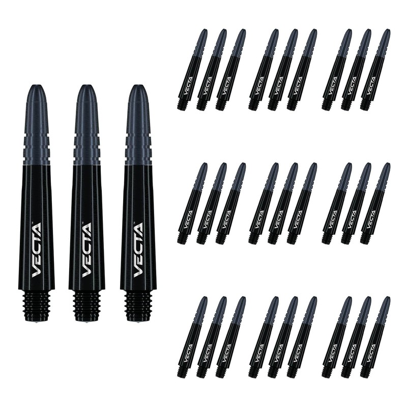 WINMAU Vecta Black Short Polycarbonate Dart Stems (Shafts) - 10