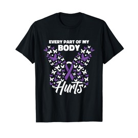 Fibromyalgia Awareness Cute Purple - Fibromyalgia Awareness T-Shirt
