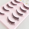 Kagonekodo False Eyelashes, 5 Pairs (Black, 5 Pairs Medium Curl,