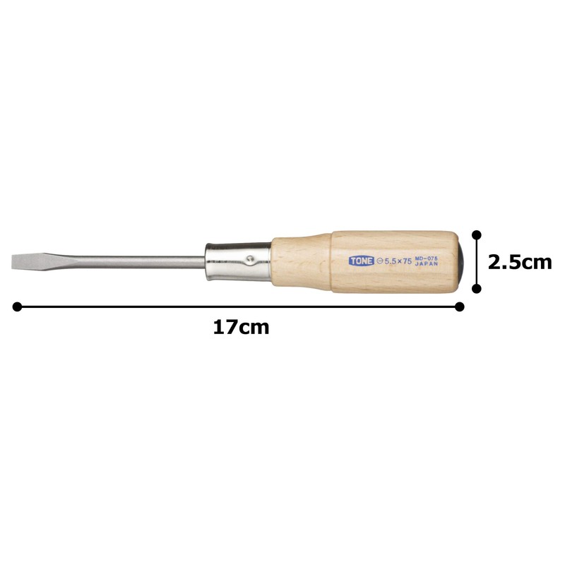 TONE Penetration Screwdriver MD-075 (−)0.7×5.5
