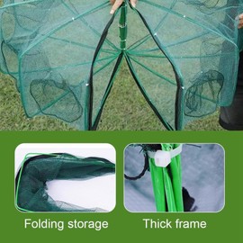 Foldable Fishing Trap,Portable Fish Crab Cast Net - Innovative Design Crab Fish Trap Cast for Catching Crabs, Lobsters, Small Fish, Shrimp, and Crayfish