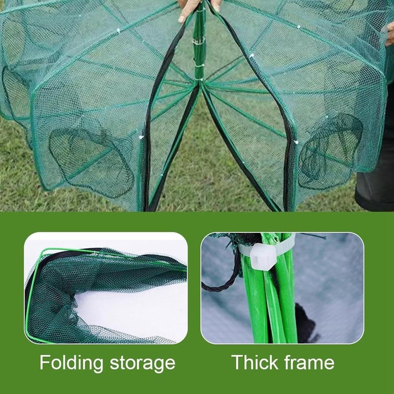 Foldable Fishing Trap,Portable Fish Crab Cast Net - Innovative Design