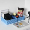 Posprica Woven Storage Baskets for Organizing, Small Black Baskets Cube