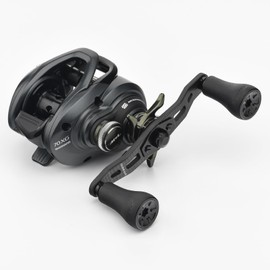 Gomexus FH95 Reel Handle, Compatible with Daiwa and Shimano Bait Reels, Carbon Double Handle, for Antareles, Both-Axis Reel Replacement, with 95mm TPE Knob, for Bait Finesse, Rockfish, Bass Fishing