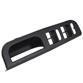 Yctze ABS Car Master Window Switch Control Panel Trim Bezel with Pull Handle Trim (Black) for Golf 4 Window Regulator Switch, Window Regulator Switch Passat 3bg, VW Golf 4 Window Regulator Window