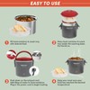 ELITE GOURMET Warmables Electric Lunch Box Food Warmer with Stainless