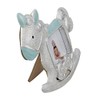 Photo frame rocking horse light blue MM35X4 cod.EL32156 cm 11.5