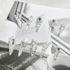 [Handmade Nail Tips] Wedding Nail Crystal Butterfly Nail - Stiletto