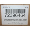 Cutler-Hammer Eaton ON/OFF Toggle Switch 7690K8, 4PST, 10A @ 250V,