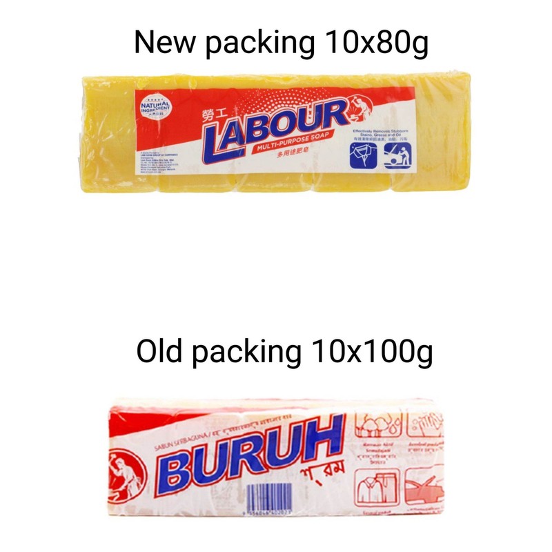 Labour Cap sabun buruh 80g X 10pcs